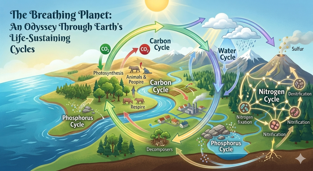 The Breathing Planet: An Odyssey Through Earth’s Life-Sustaining&nbsp;Cycles